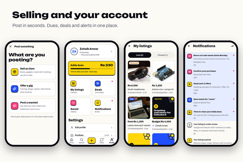 Adda: a marketplace just for your campus – screenshot 4