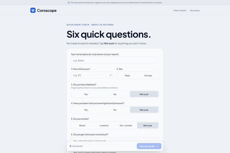 Coroscope – screenshot 1