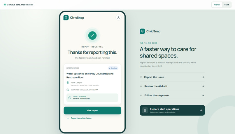 CivicSnap - Campus Care – screenshot 3
