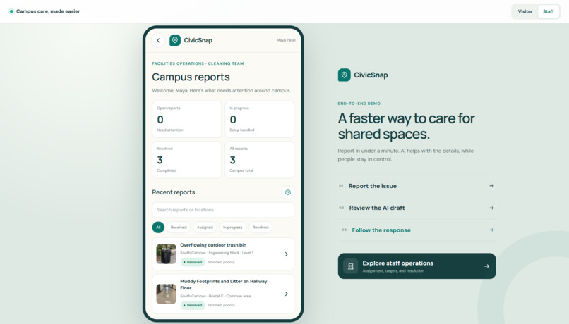 CivicSnap - Campus Care – screenshot 4