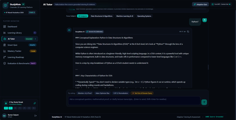 StudyMate AI — Adaptive Learning Companion – screenshot 5