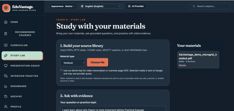 EduVantage – screenshot 3