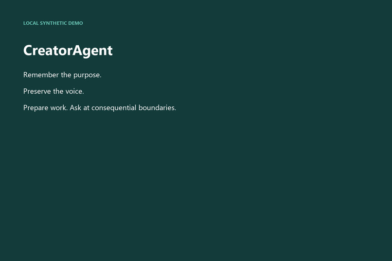 CreatorAgent – screenshot 1