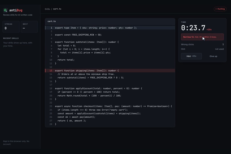 antiBug – screenshot 5