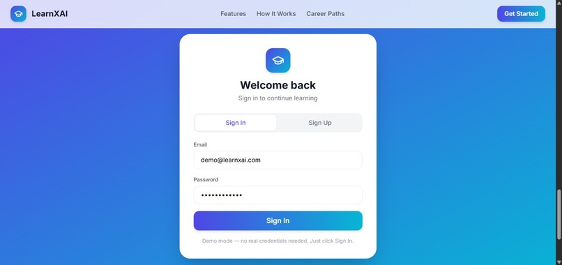 LearnXAI – AI-Powered Personalized Learning Platform – screenshot 1