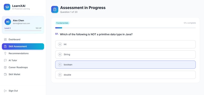 LearnXAI – AI-Powered Personalized Learning Platform – screenshot 3