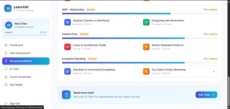 LearnXAI – AI-Powered Personalized Learning Platform – screenshot 11