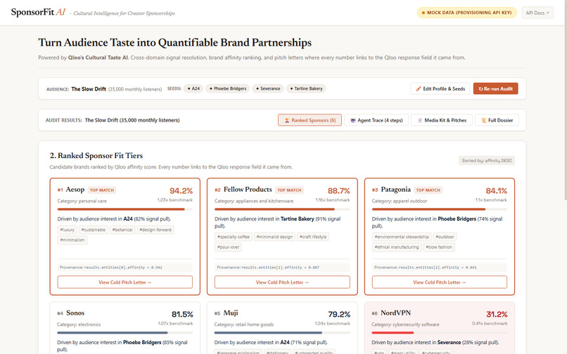 SponsorFit – screenshot 1