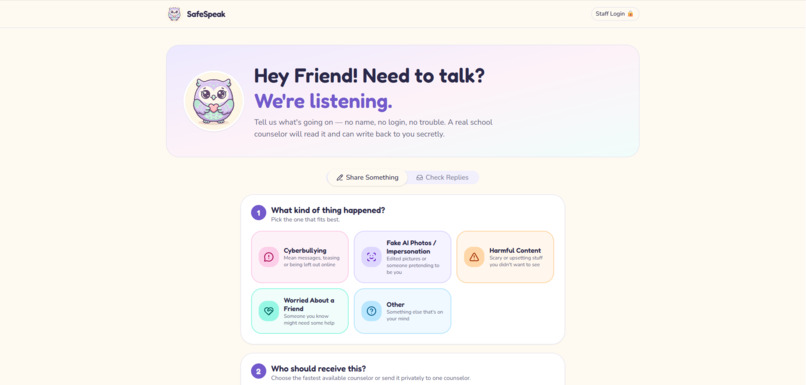 SafeSpeak – screenshot 1