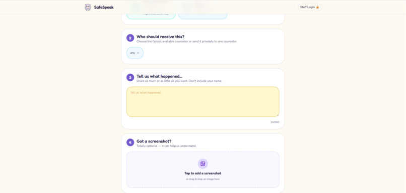SafeSpeak – screenshot 2