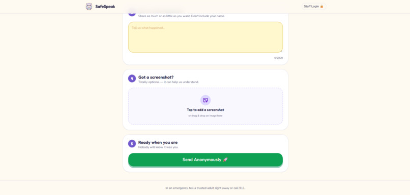 SafeSpeak – screenshot 3