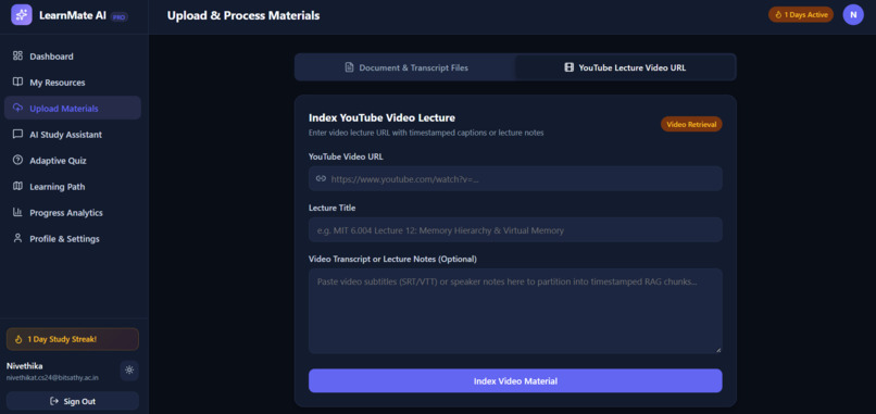 LearnMateAI-Personalized Tutoring,Adaptive Learning Platform – screenshot 6