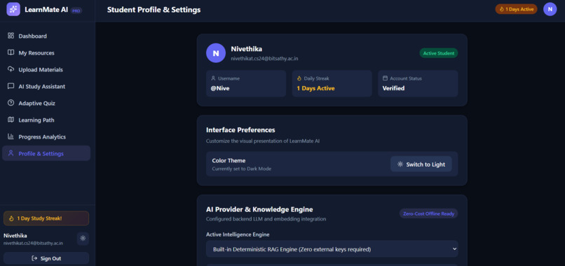 LearnMateAI-Personalized Tutoring,Adaptive Learning Platform – screenshot 14