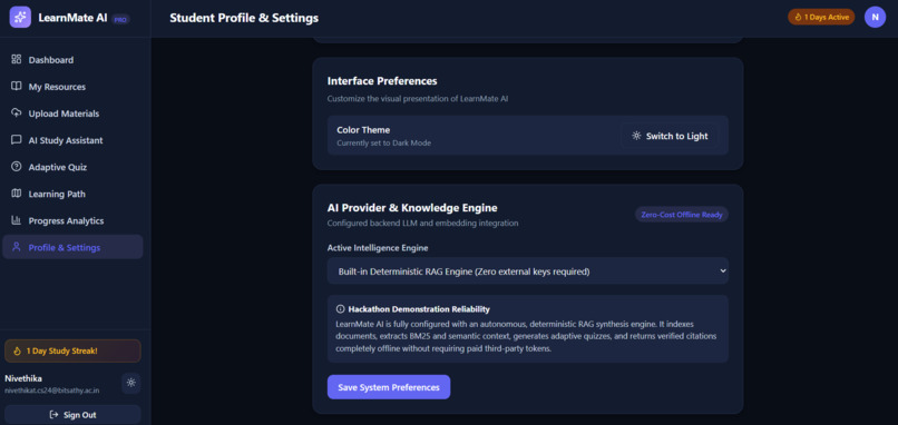 LearnMateAI-Personalized Tutoring,Adaptive Learning Platform – screenshot 15