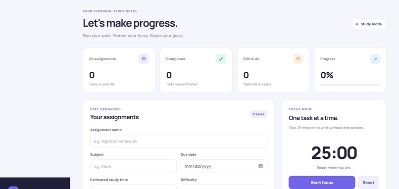 StudyPilot — Your Learning, On Course – screenshot 1