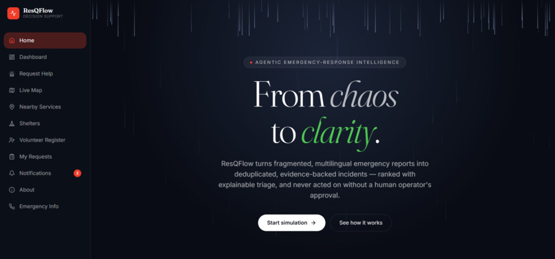 RESQFLOW – screenshot 1