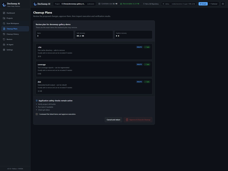DevSweep AI – screenshot 2