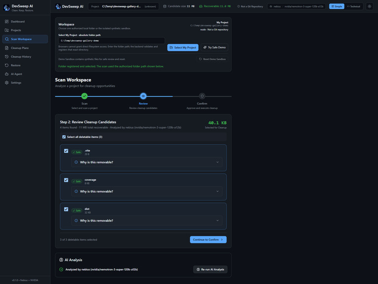 DevSweep AI – screenshot 3