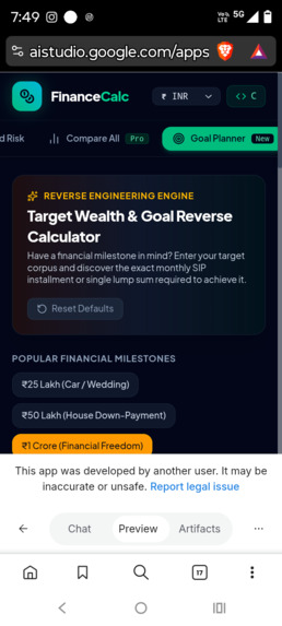 Fintech calculator  – screenshot 1