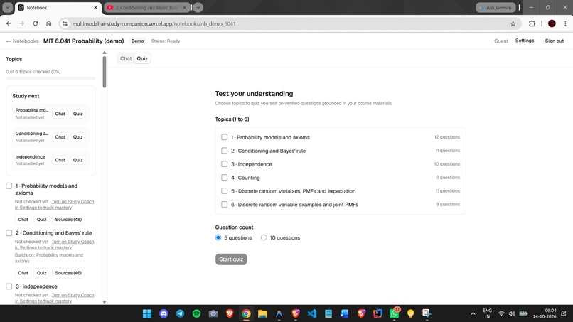 Groundwork · Multimodal AI Study Companion – screenshot 3