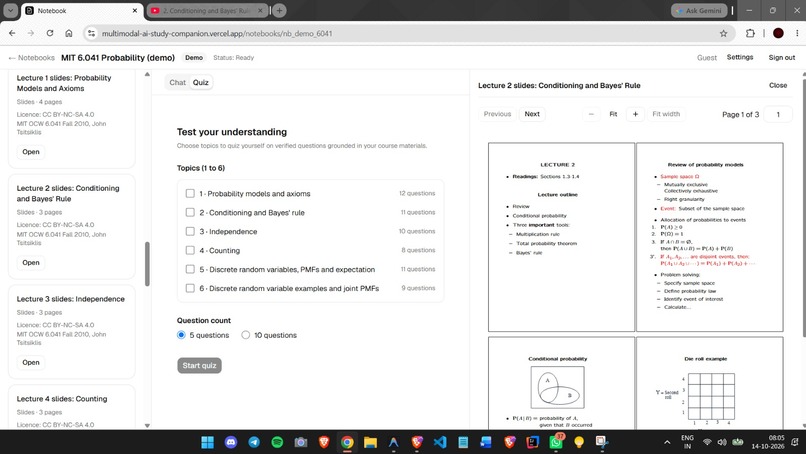 Groundwork · Multimodal AI Study Companion – screenshot 4
