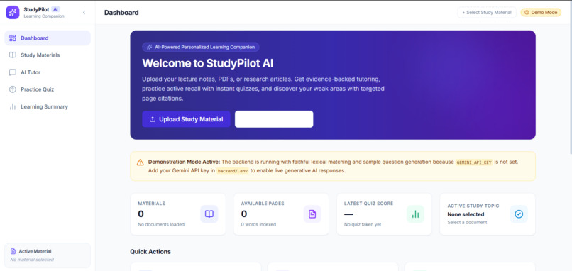 StudyPilot AI – Personalized Learning Companion – screenshot 1