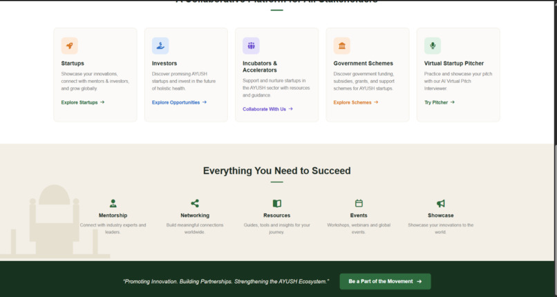  Startup-AYUSH Portal – screenshot 1