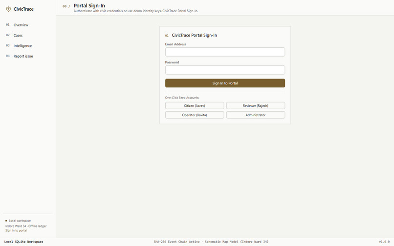 CivicTrace – screenshot 1