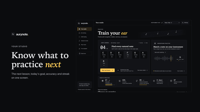 Aurynote – screenshot 1
