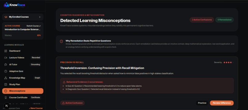 KnowTrace: Cognitive AI Tutor with Verifiable Provenance – screenshot 8