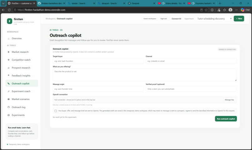 FirstTen – screenshot 2
