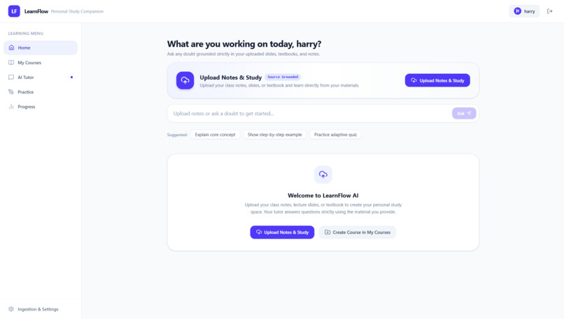 LearnFlow AI — Adaptive Multi-Agent Tutor – screenshot 2