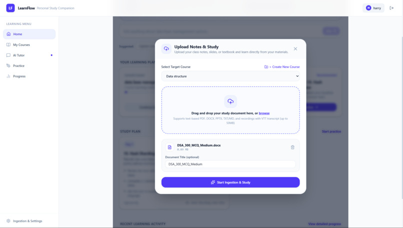 LearnFlow AI — Adaptive Multi-Agent Tutor – screenshot 3