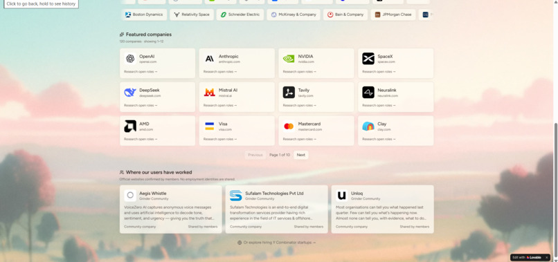 GrinderResume – screenshot 2