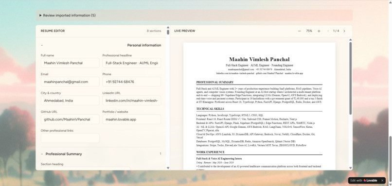 GrinderResume – screenshot 6