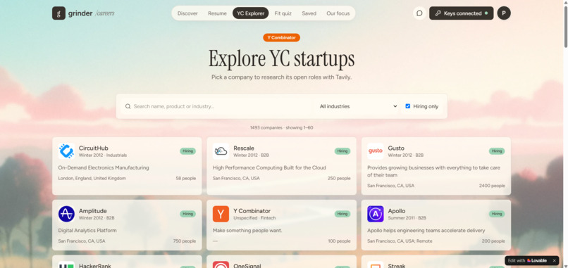 GrinderResume – screenshot 7