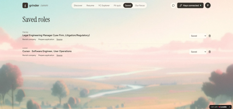 GrinderResume – screenshot 9