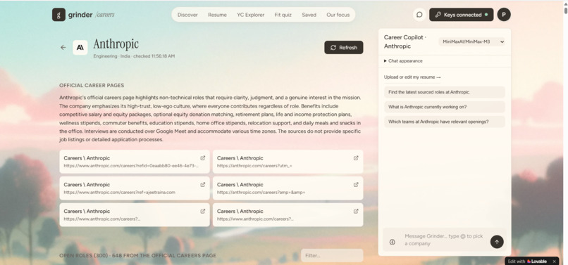 GrinderResume – screenshot 11