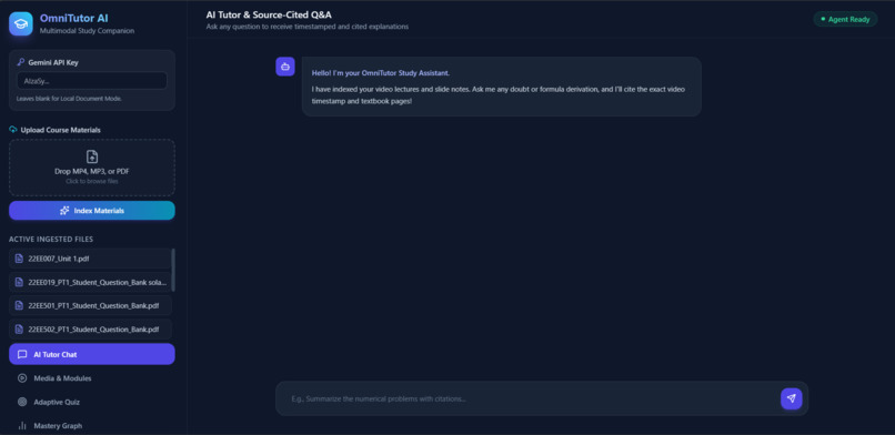 OmniTutor: Multimodal AI Study Companion – screenshot 1