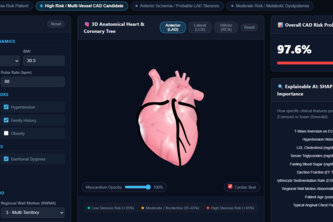 PulseAI: 3D Heart Risk & Stenosis Predictor