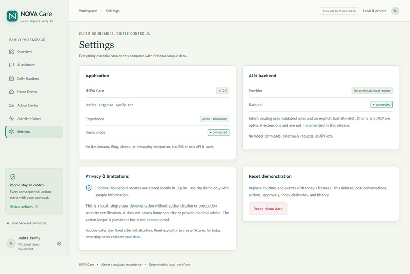NOVA care – screenshot 2