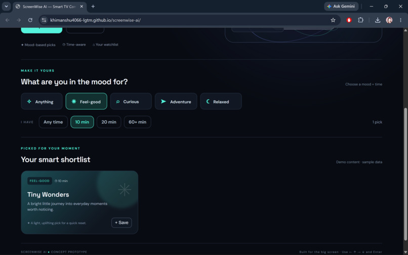 Screenwise-ai – screenshot 2