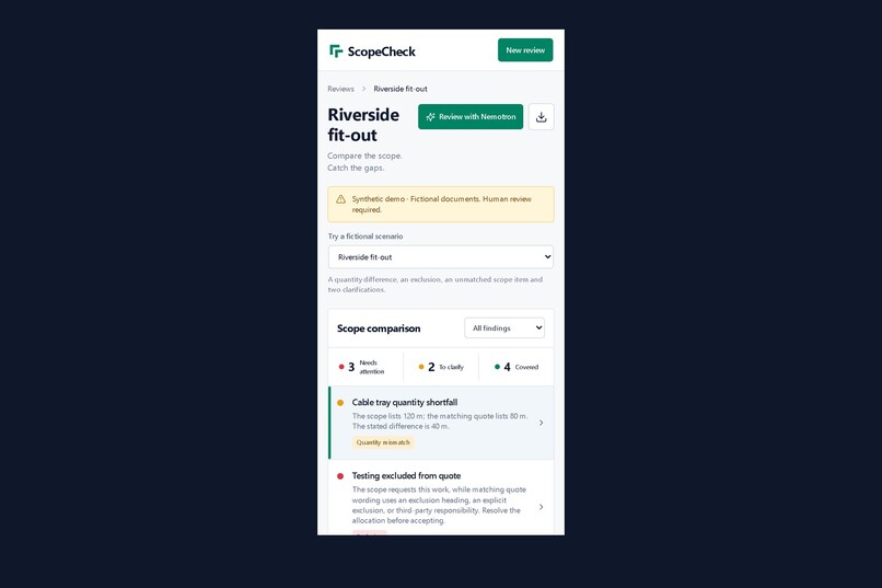 ScopeCheck – screenshot 2