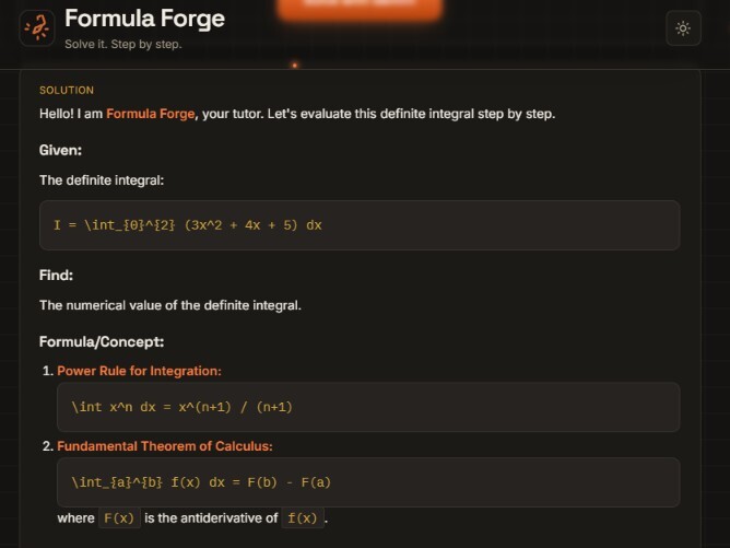 Formula-forge – screenshot 1