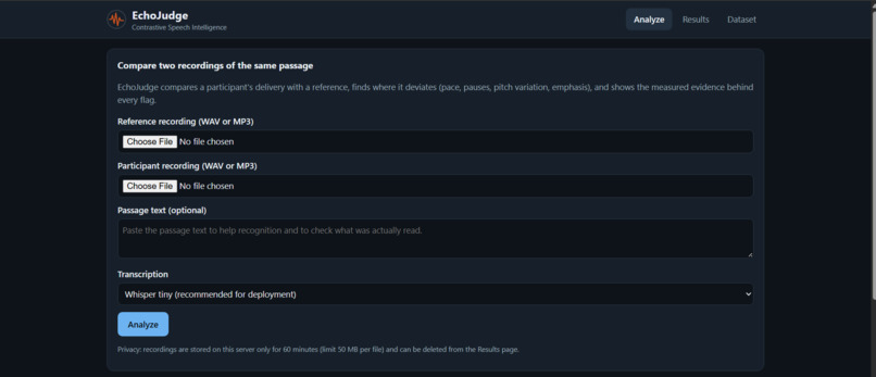 EchoJudge – screenshot 2