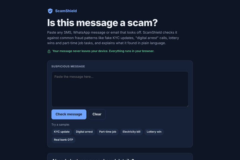 ScamShield – screenshot 2