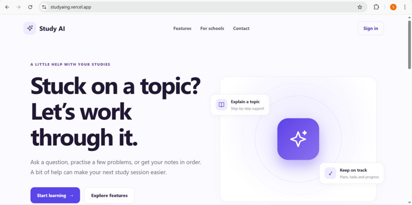 Study AI – screenshot 3