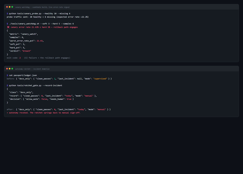 Ratchet — evidence-driven release automation – screenshot 6