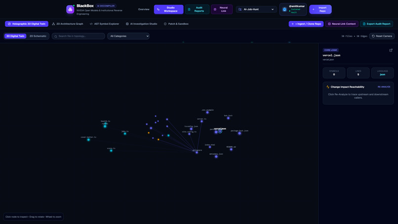 BlackBox: AI Repo Reverse Engineer & Agent Memory – screenshot 2