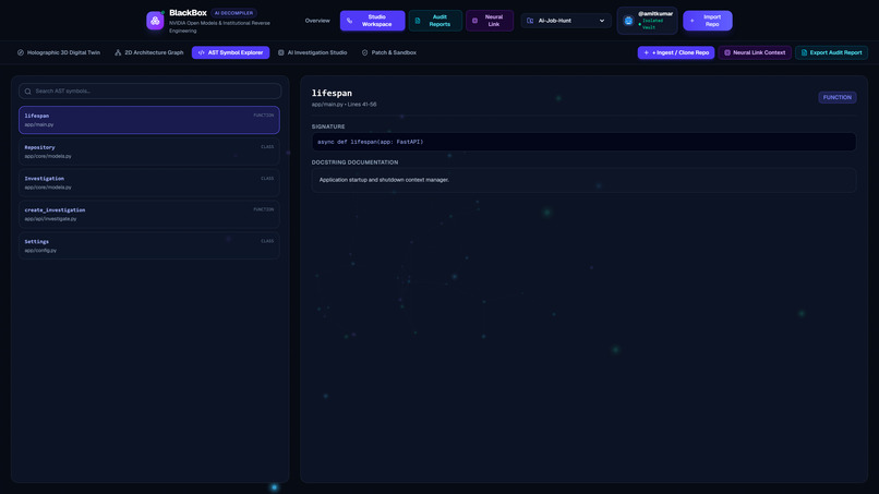 BlackBox: AI Repo Reverse Engineer & Agent Memory – screenshot 3